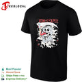 Grim Reaper scythe mascot badge shirt