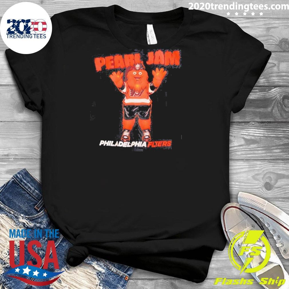 Gritty Pearl Jam Night Philadelphia Flyers Hockey Mascot Shirt