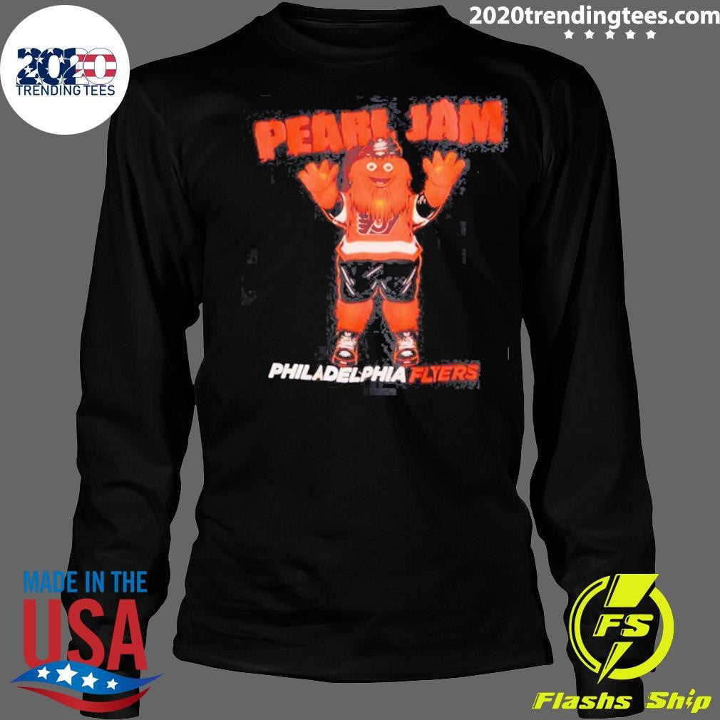 Gritty Pearl Jam Night Philadelphia Flyers Hockey Mascot Shirt