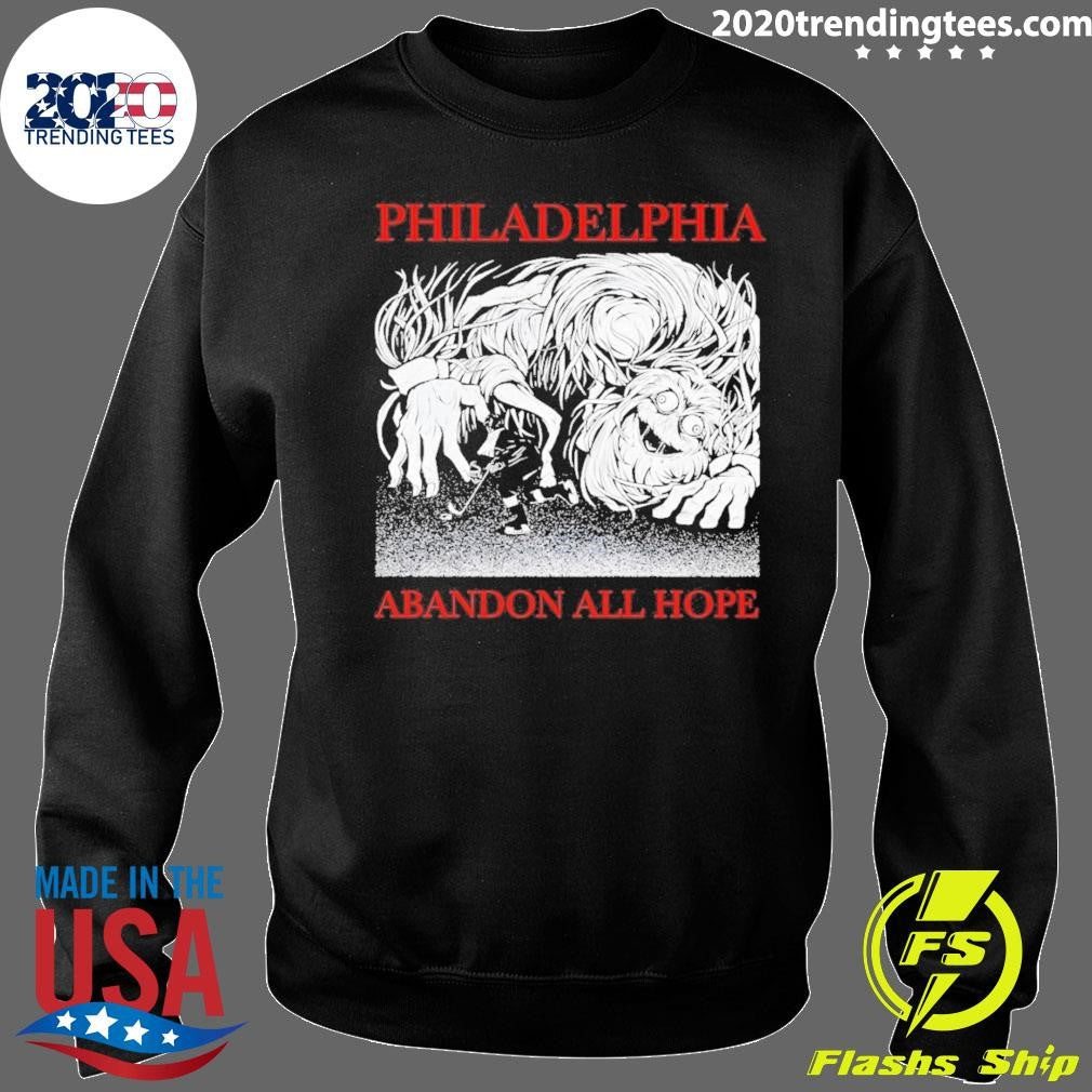 Gritty Philadelphia Flyers Hockey Abandon All Hope Nhl Stanley Cup Playoffs 2026 Shirt