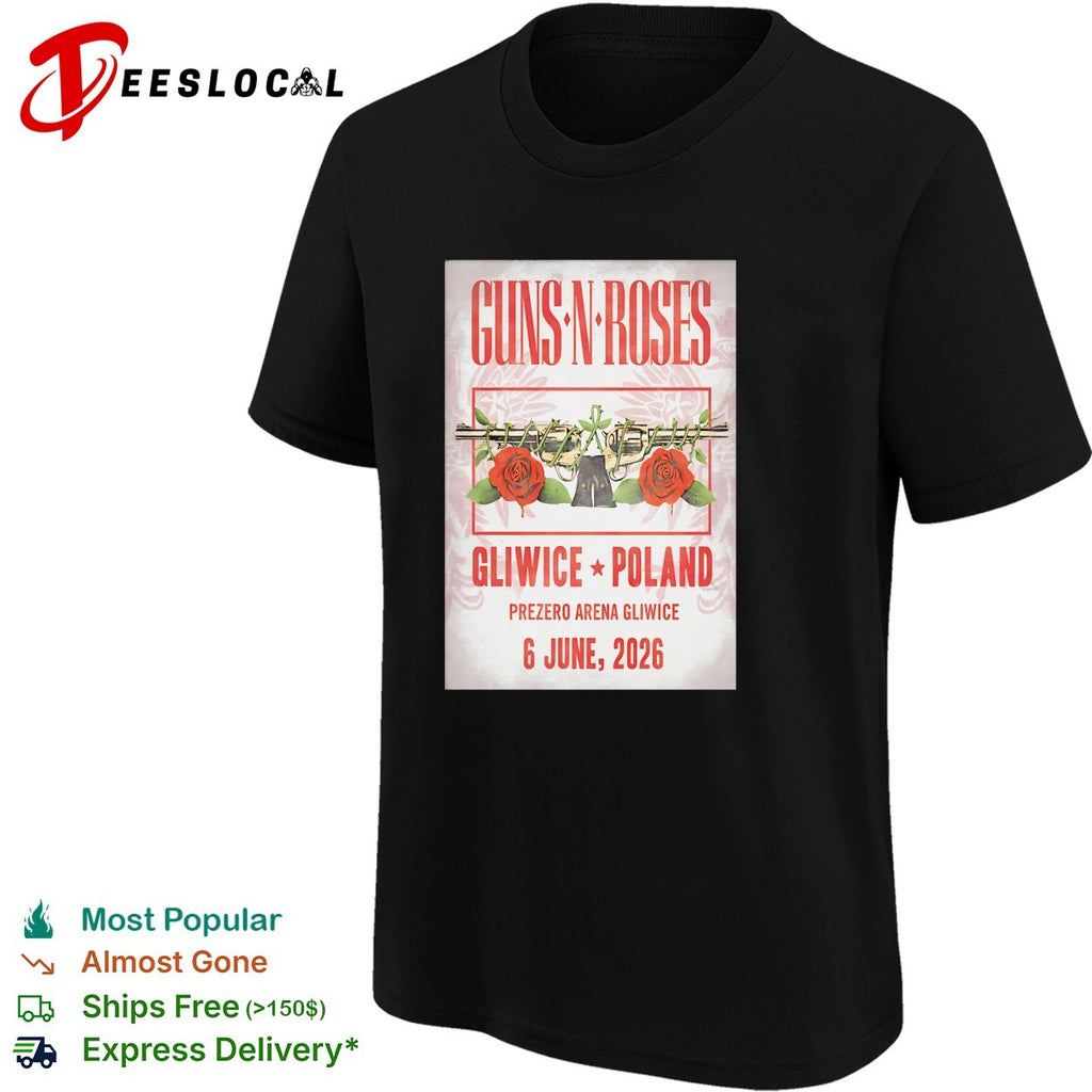 Guns N Roses Gliwice Poland Prezero Arena Gliwice 6 June 2026 concert tour shirt