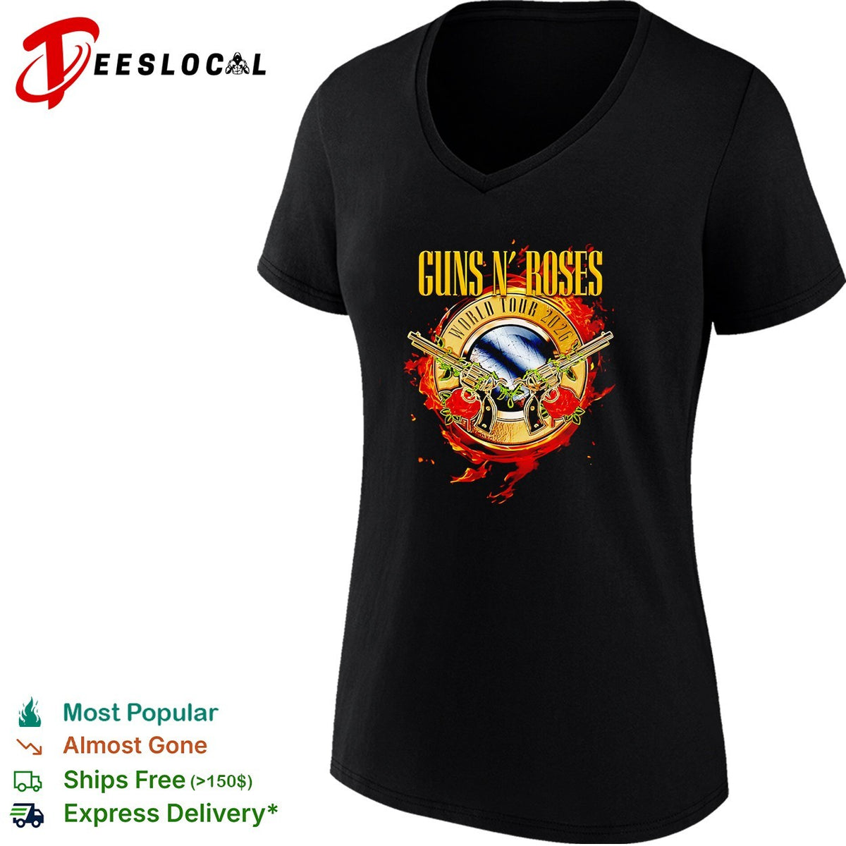 Guns N Roses World Tour 2026 Admat graphic shirt