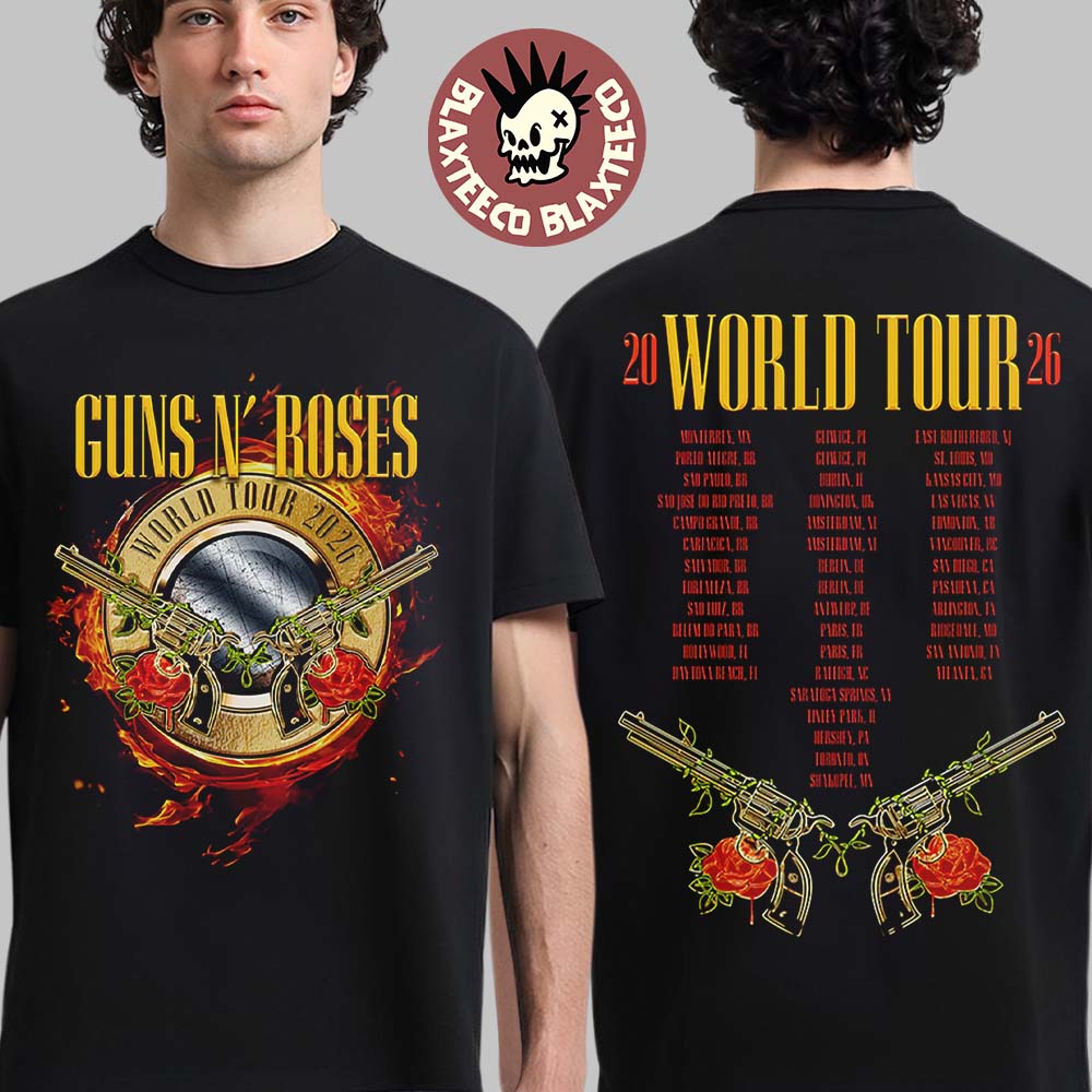 Guns N Roses World Tour 2026 Merch Admat T-Shirt