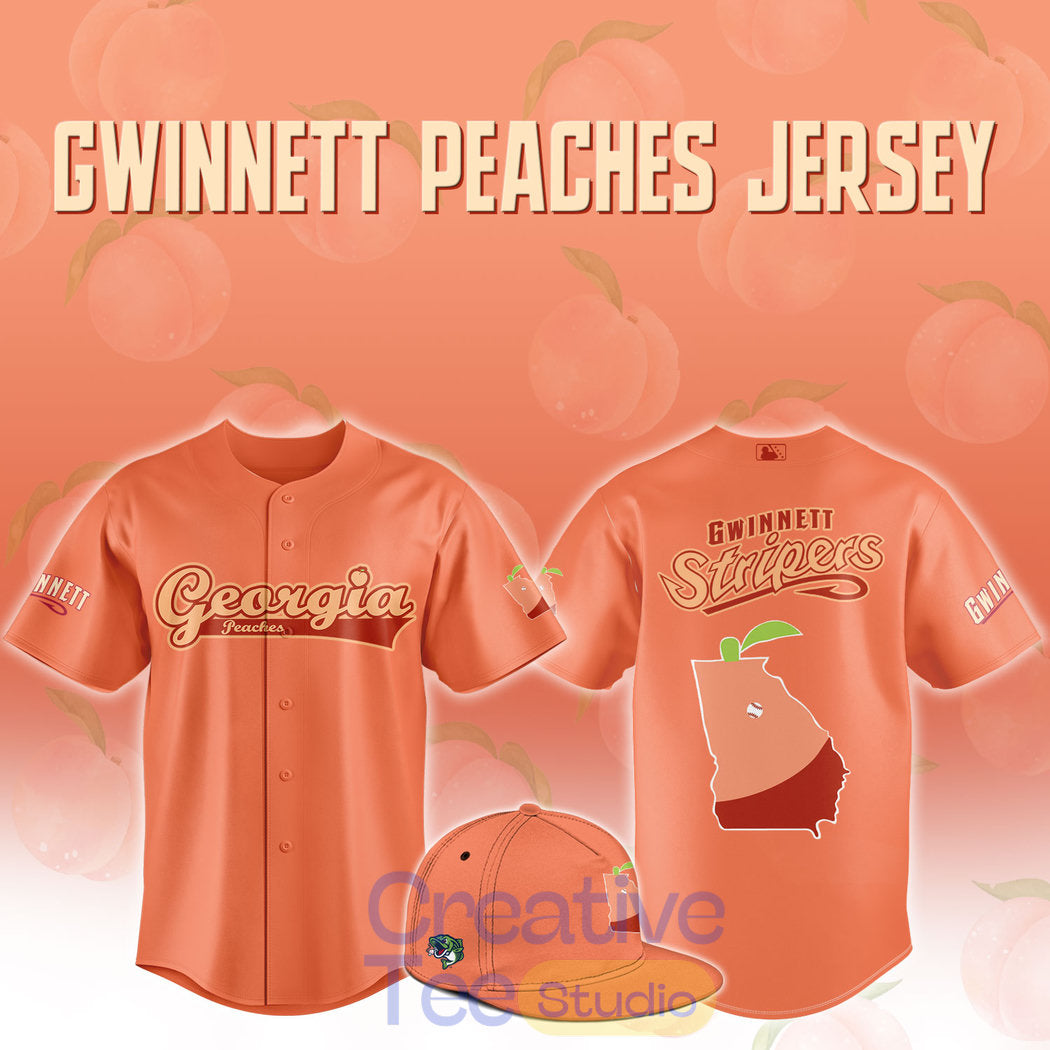 Gwinnett Stripers Georgia Peaches Baseball Jersey