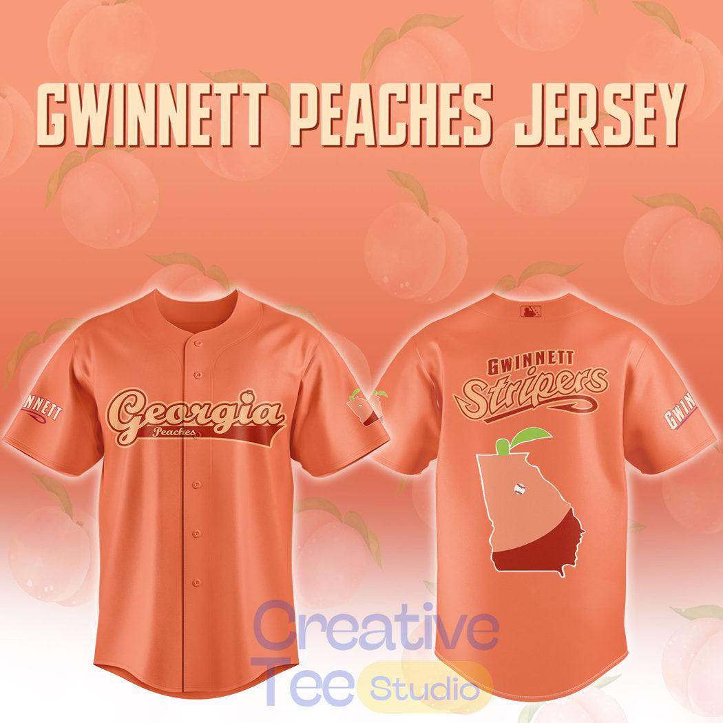 Gwinnett Stripers Georgia Peaches Baseball Jersey