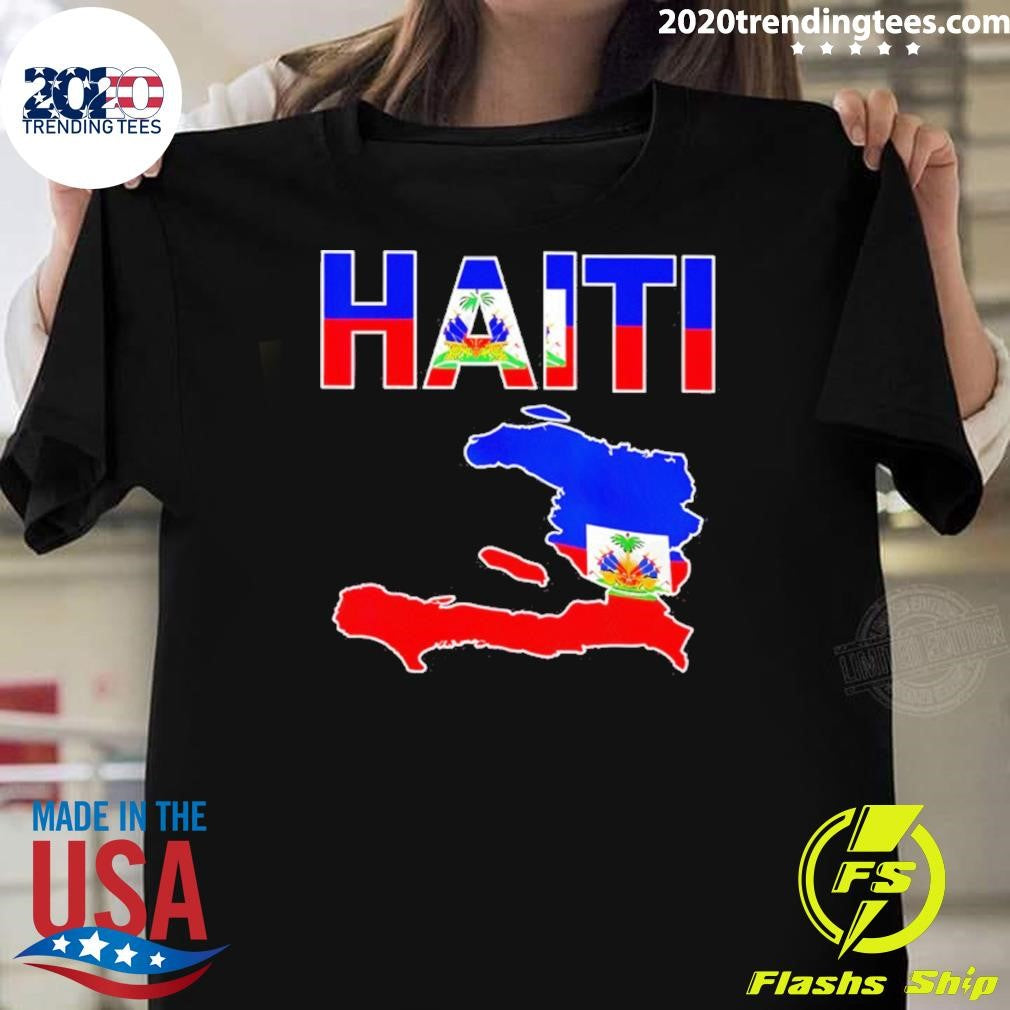 Haiti Flag Day 2026 Map Flag Shirt
