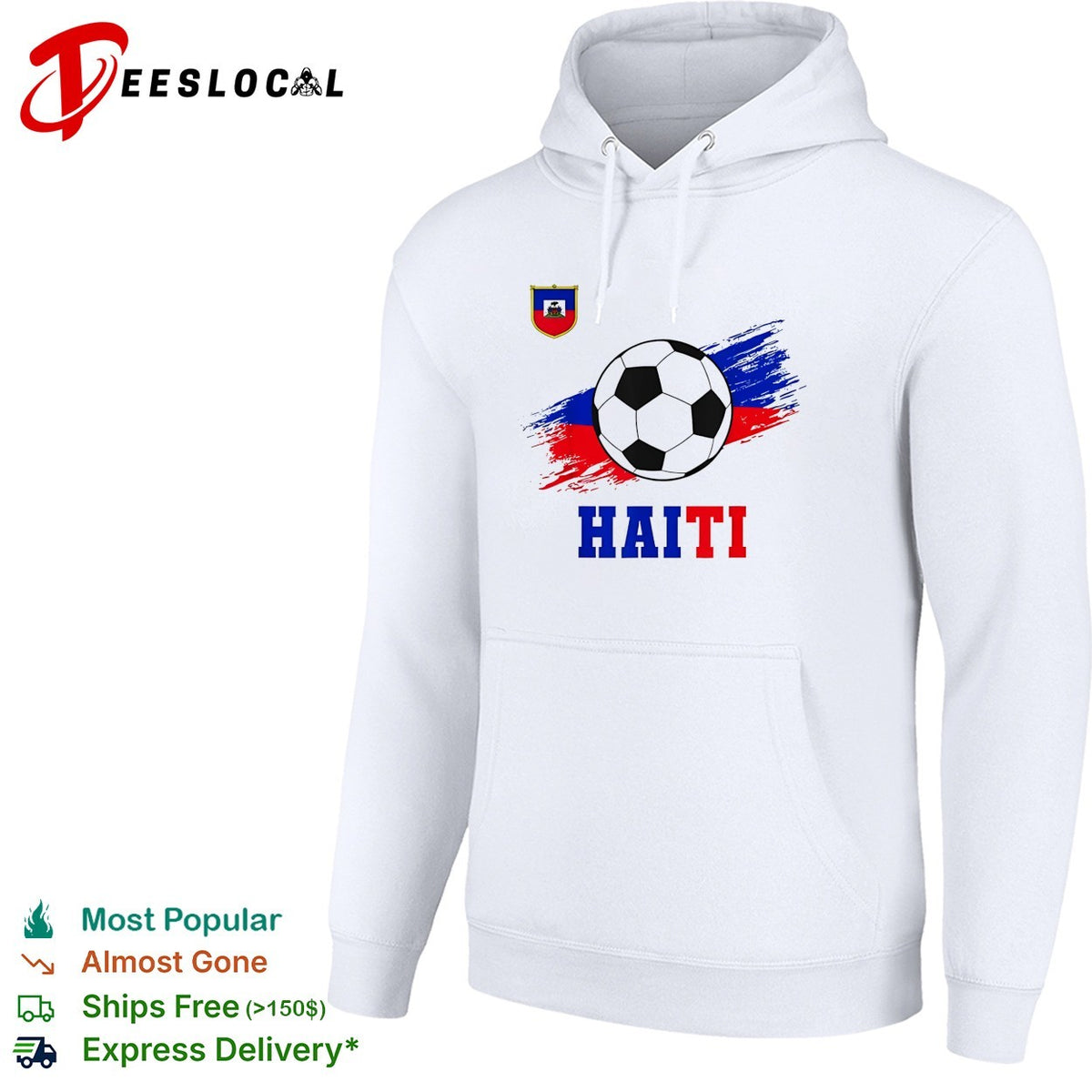 Haiti national soccer team crest flag brushstroke fan art shirt