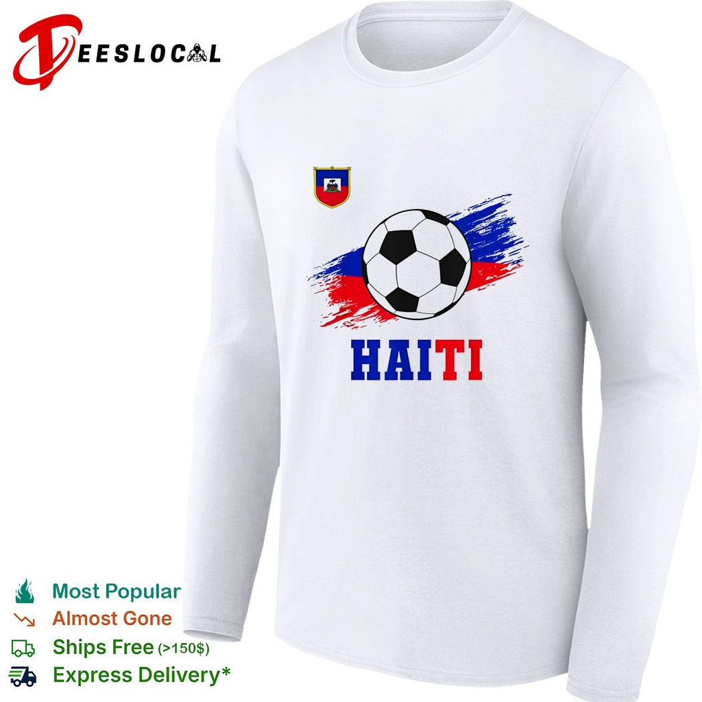 Haiti national soccer team crest flag brushstroke fan art shirt