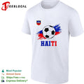 Haiti national soccer team crest flag brushstroke fan art shirt