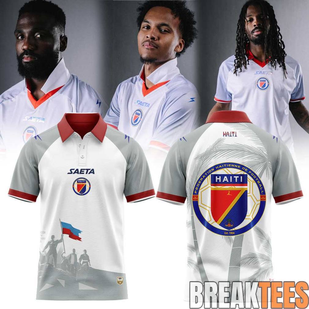 Haitienne De Football 1974 Historia do Haiti for World Cup 2026 Polo Shirt