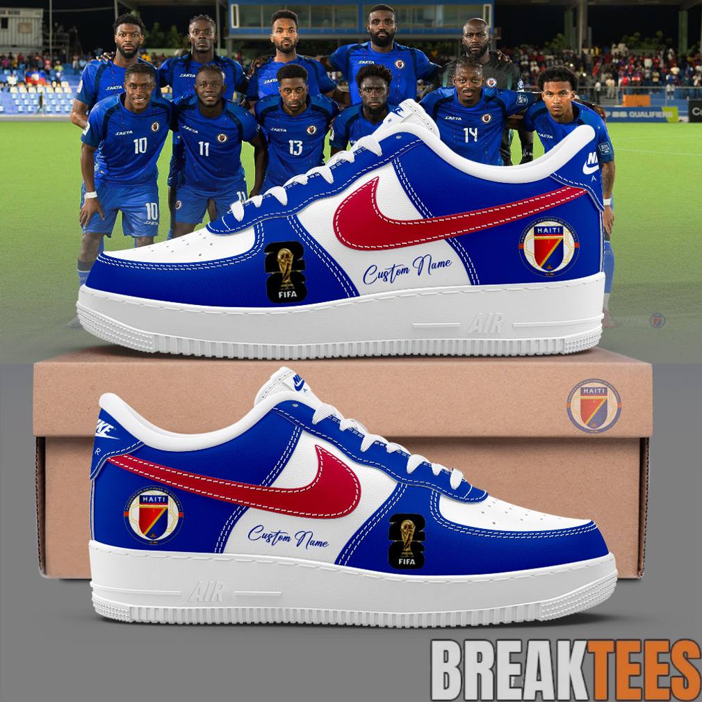 Haitienne De Football 2026 World Cup Custom Air Force 1 Shoes