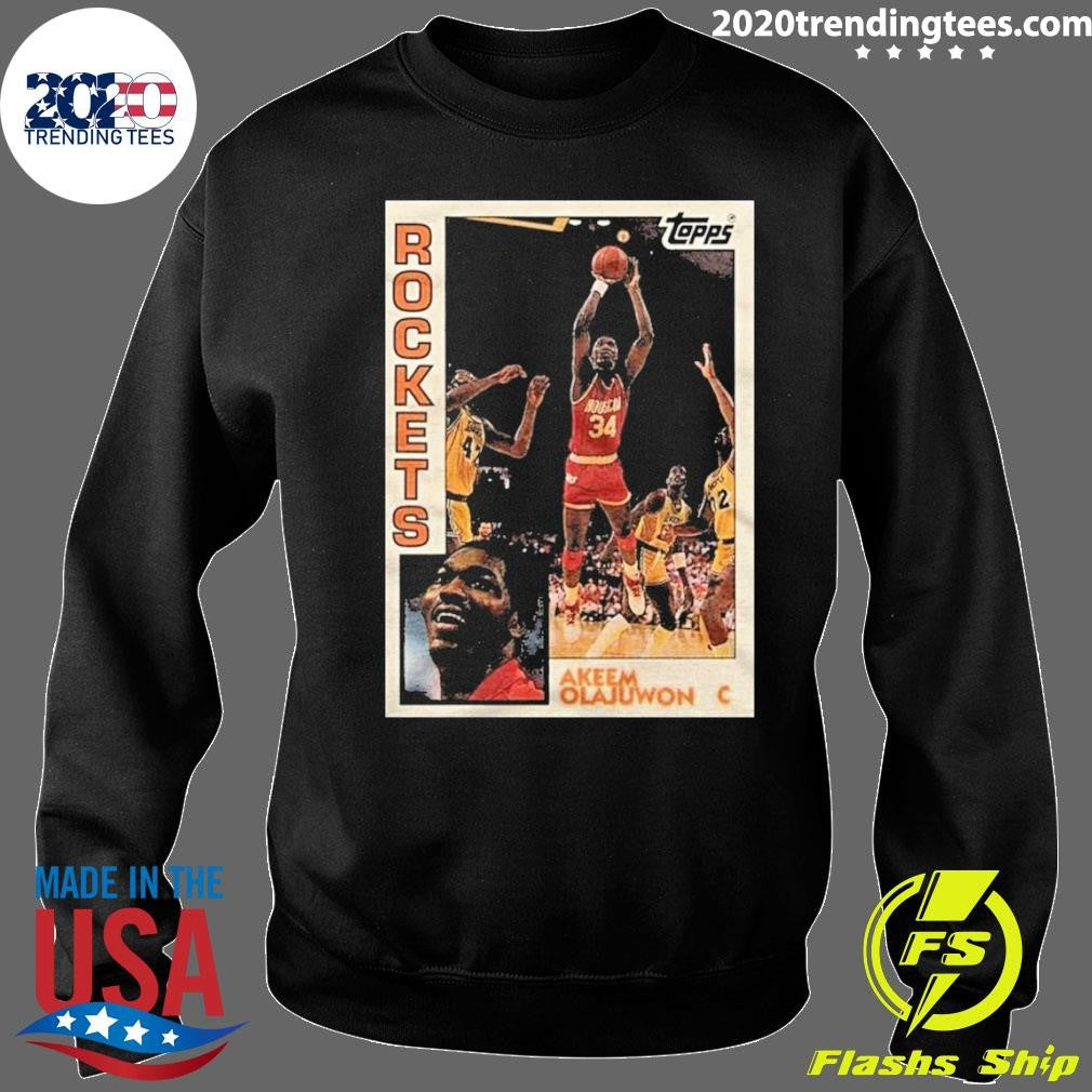 Hakeem Olajuwon Houston Rockets 2026 NBA Basketball Topps Shirt
