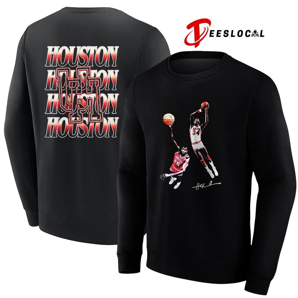 Hakeem x University of Houston graphic signature repeat shirt