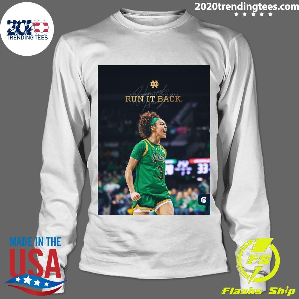 Hannah Hidalgo Run It Back Notre Dame Women’s Basketball Signature Shirt