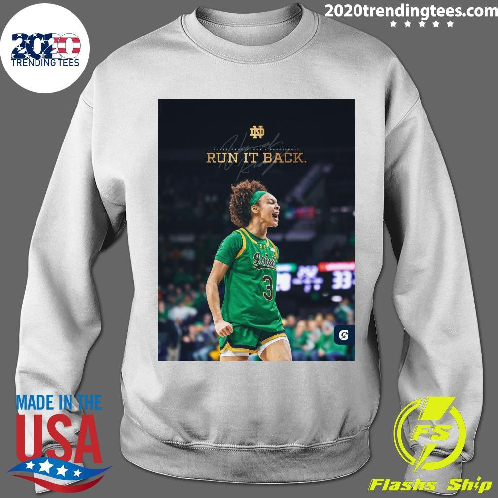 Hannah Hidalgo Run It Back Notre Dame Women’s Basketball Signature Shirt