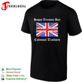 Happy Treason Day Colonial Traitors Union Jack British Flag July 4th shirt