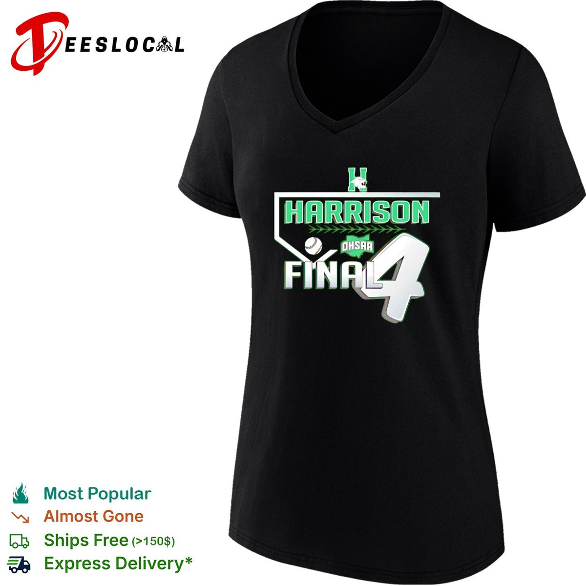 Harrison Final 4 OHSAA Baseball Team Logo Shirt