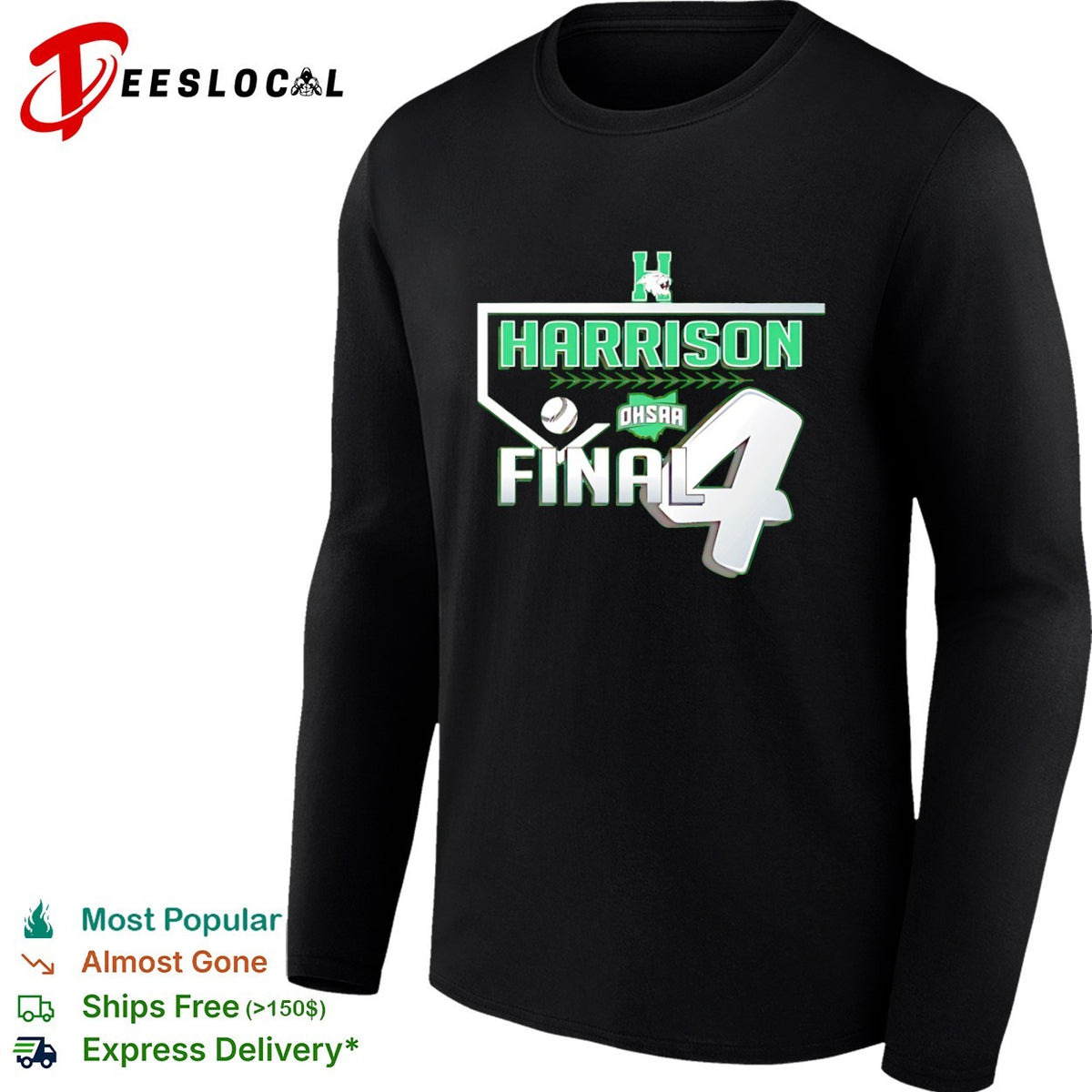 Harrison Final 4 OHSAA Baseball Team Logo Shirt