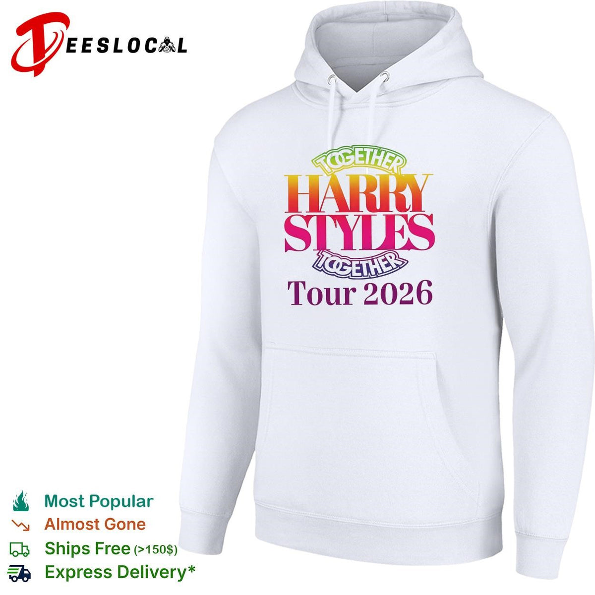 Harry together tour 2026 bold text shirt