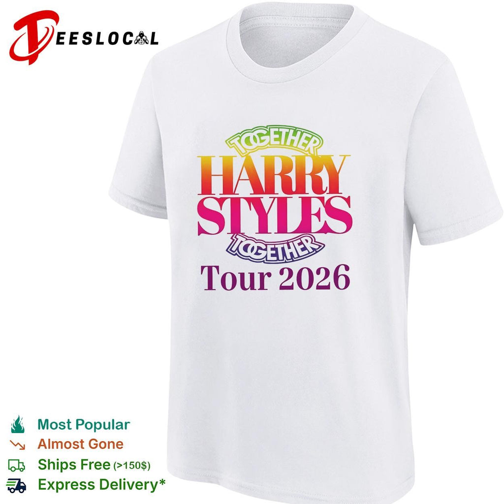 Harry together tour 2026 bold text shirt