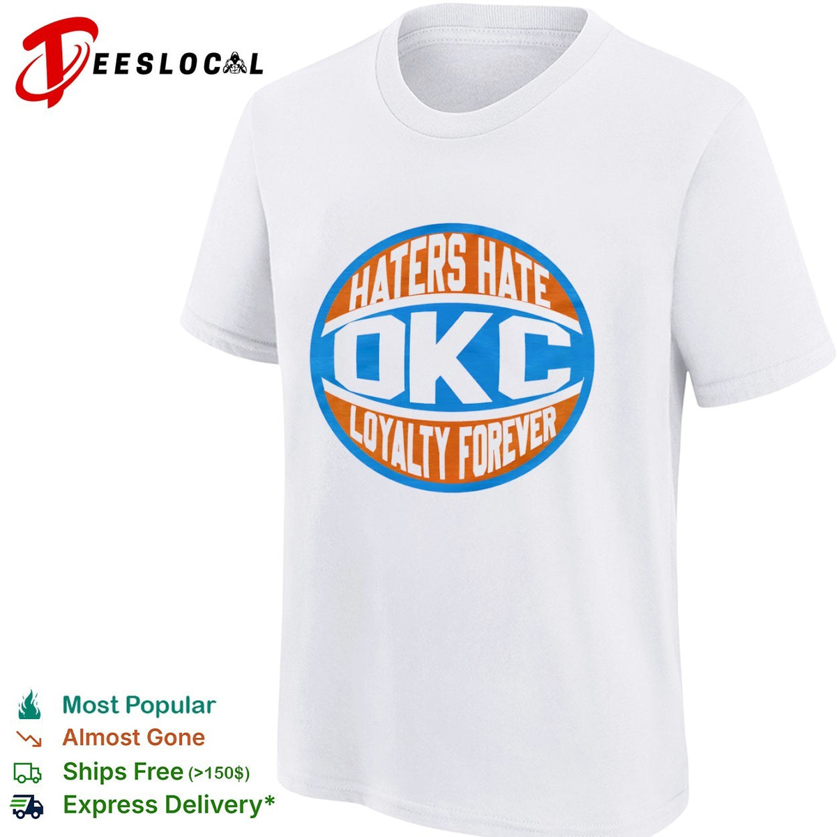 Haters Hate OKC Loyalty Forever Oklahoma City Thunder Basketball NBA Team shirt
