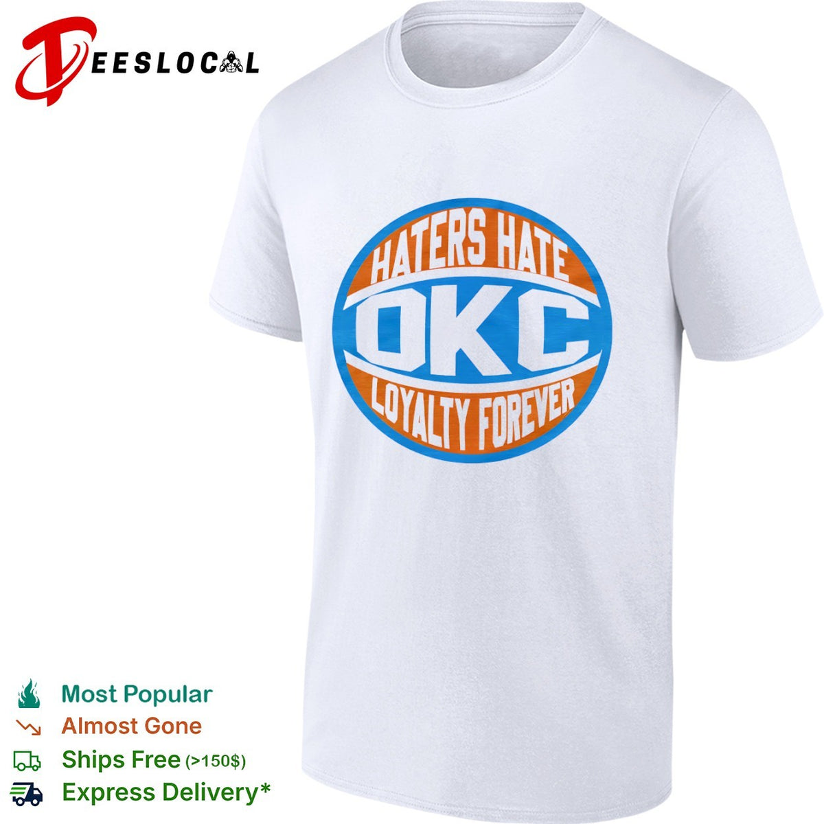 Haters Hate OKC Loyalty Forever Oklahoma City Thunder Basketball NBA Team shirt