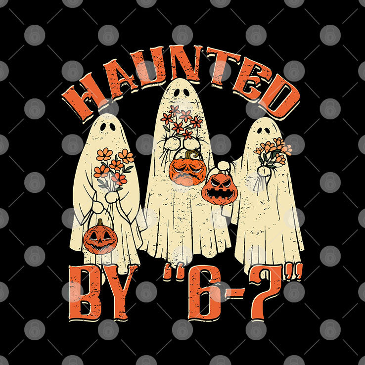 Haunted By 6 7 Meme Halloween T Shirt
