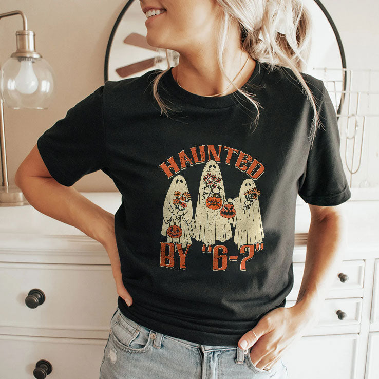 Haunted By 6 7 Meme Halloween T Shirt