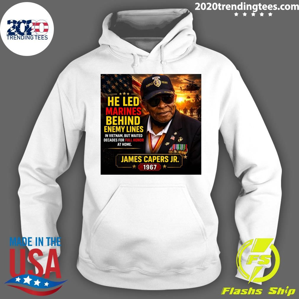 He Led Marines Behind Enemy Lines In Vietnam, But Waited Decades For Full Honor At Home James Capers Jr. 1967 Shirt