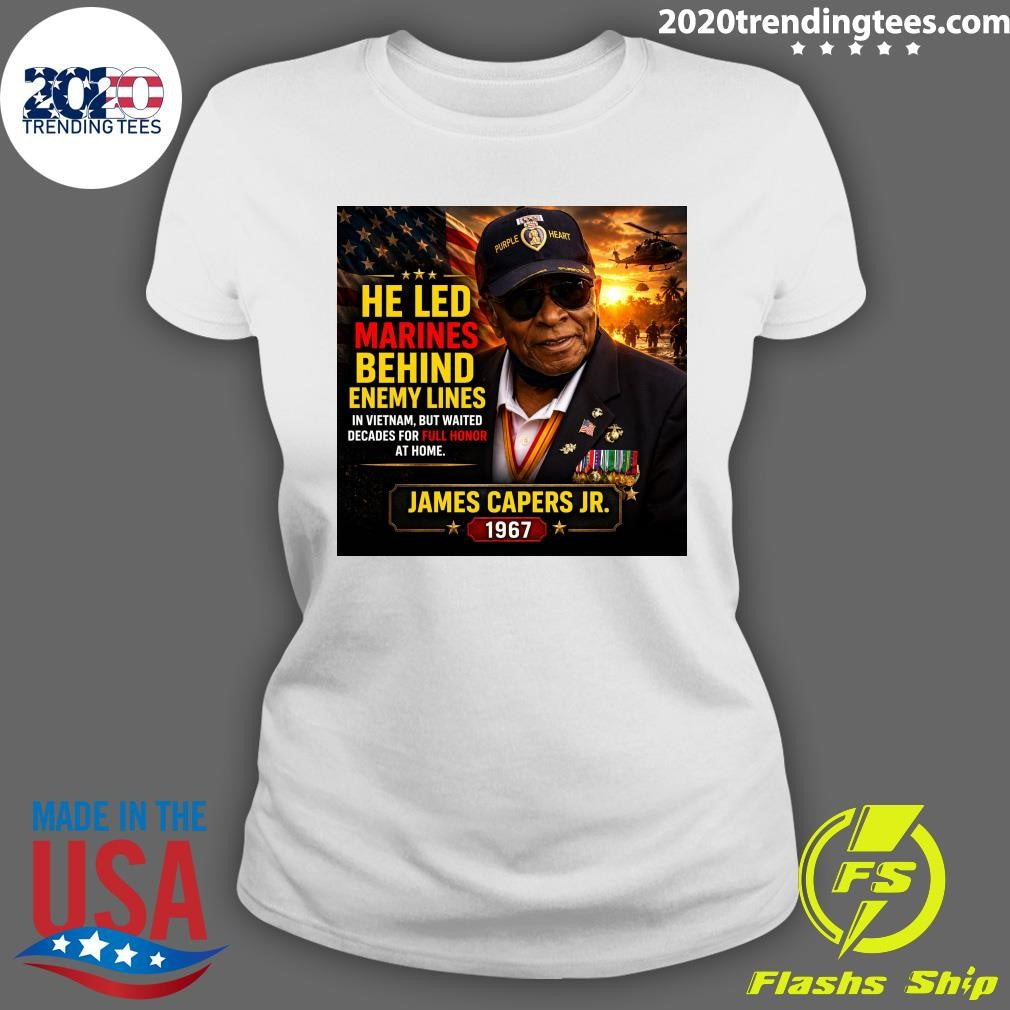 He Led Marines Behind Enemy Lines In Vietnam, But Waited Decades For Full Honor At Home James Capers Jr. 1967 Shirt