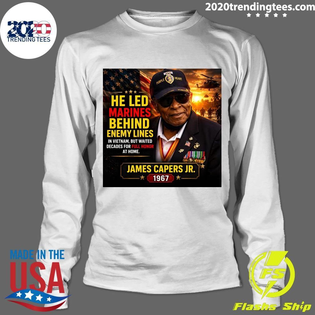 He Led Marines Behind Enemy Lines In Vietnam, But Waited Decades For Full Honor At Home James Capers Jr. 1967 Shirt