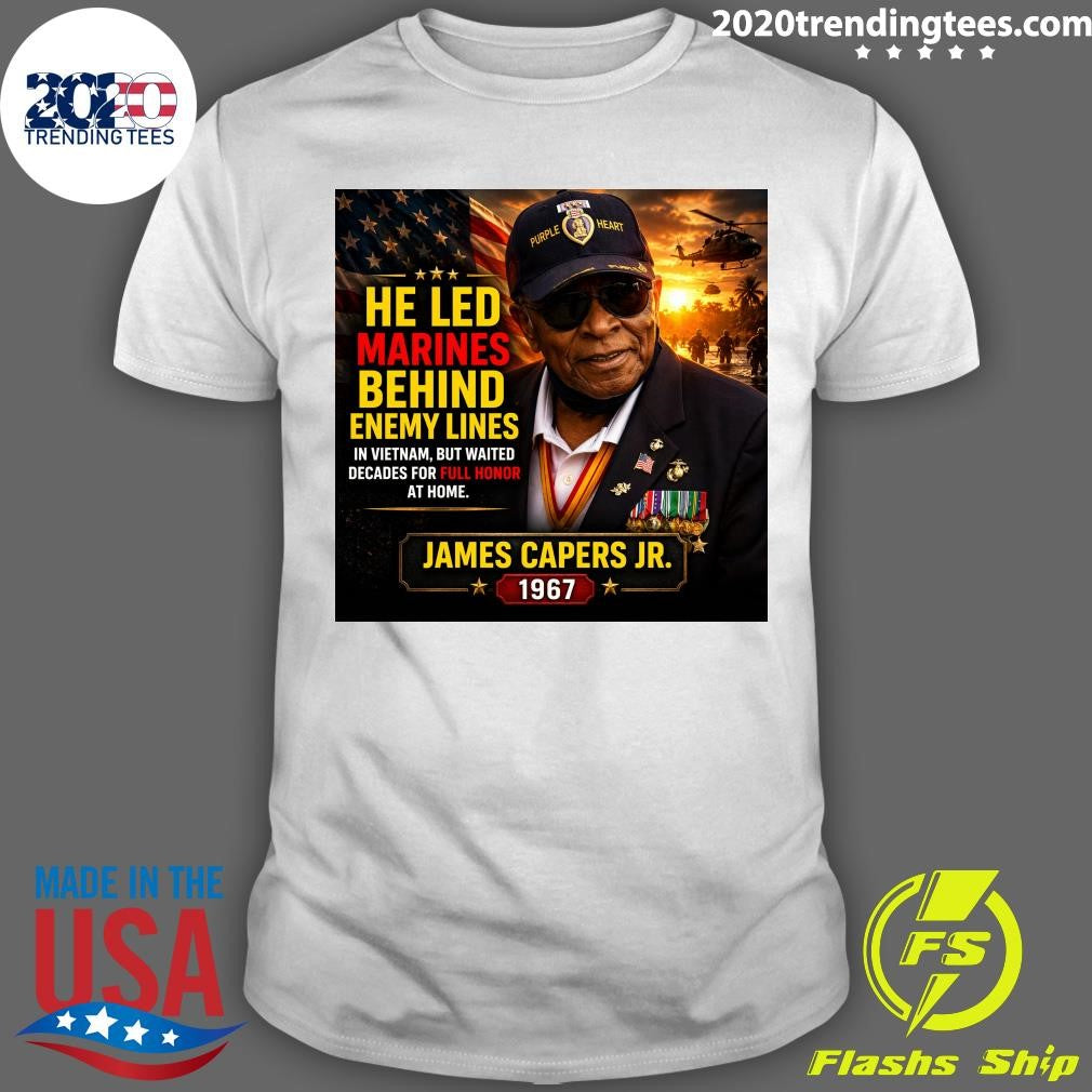 He Led Marines Behind Enemy Lines In Vietnam, But Waited Decades For Full Honor At Home James Capers Jr. 1967 Shirt