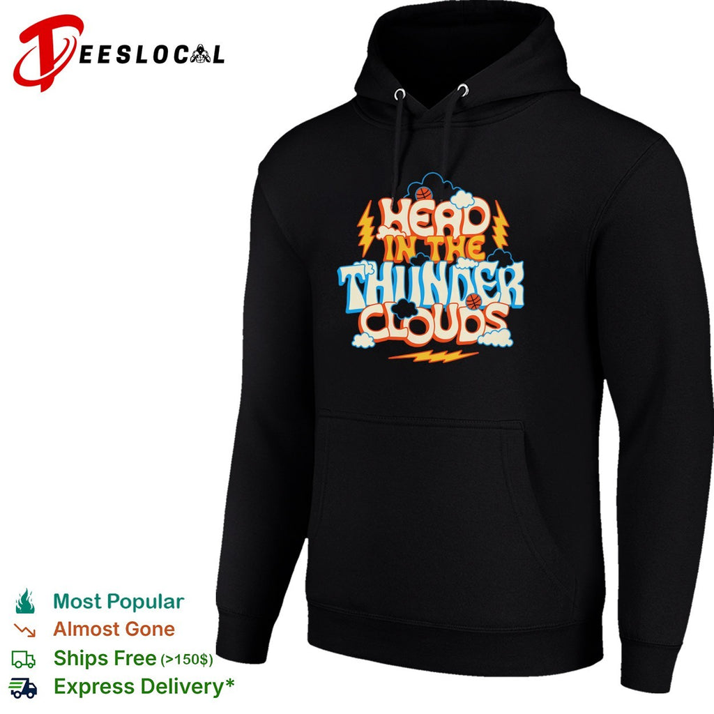 Head in the Thunder Clouds Oklahoma City Thunder NBA Basketball shirt