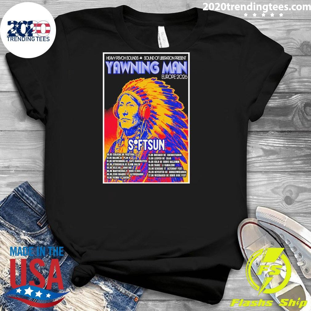 Heavy Psych Sounds And Yawning Man SoftSun Europe 2026 Shirt