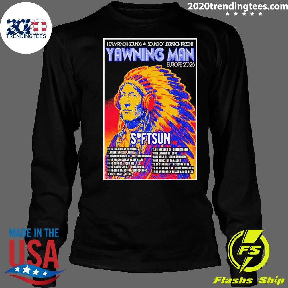 Heavy Psych Sounds And Yawning Man SoftSun Europe 2026 Shirt