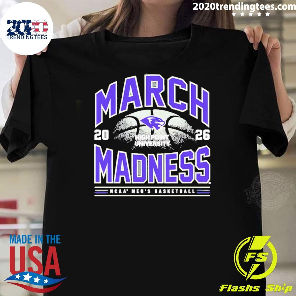 High Point 2026 Ncaa Men’s Basketball March Madness Logo Shirt