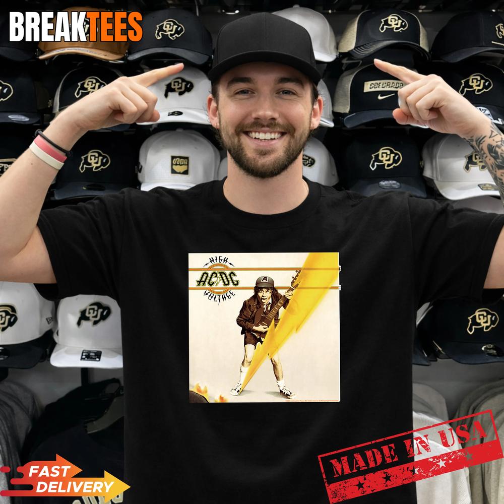 High Voltage ACDC Music Band T-Shirt