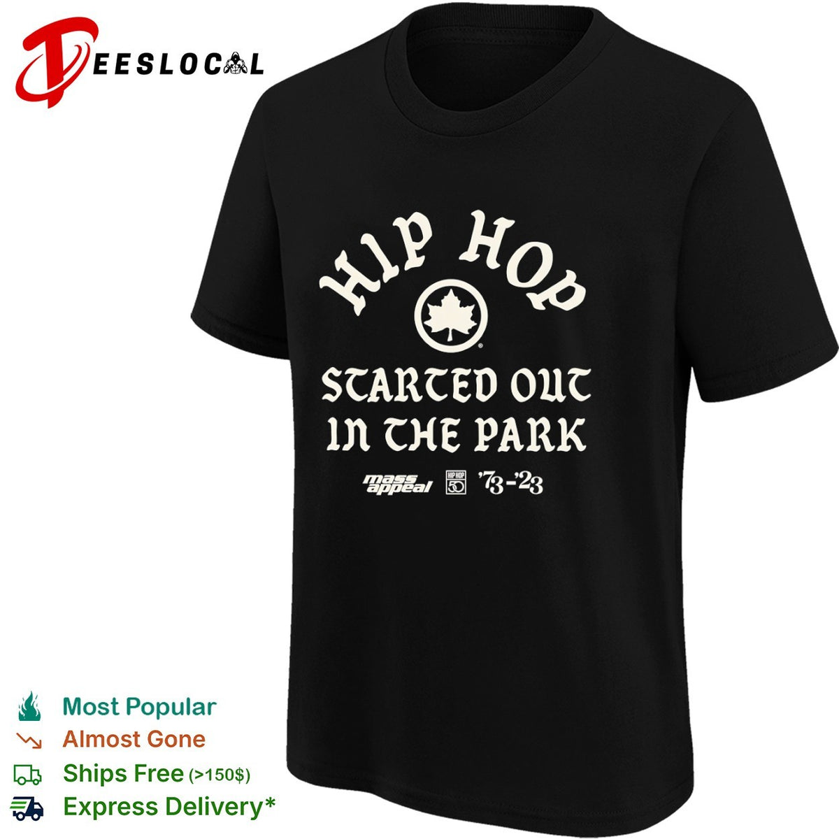 Hip Hop Started Out In The Park Mass Appeal 50th Anniversary shirt