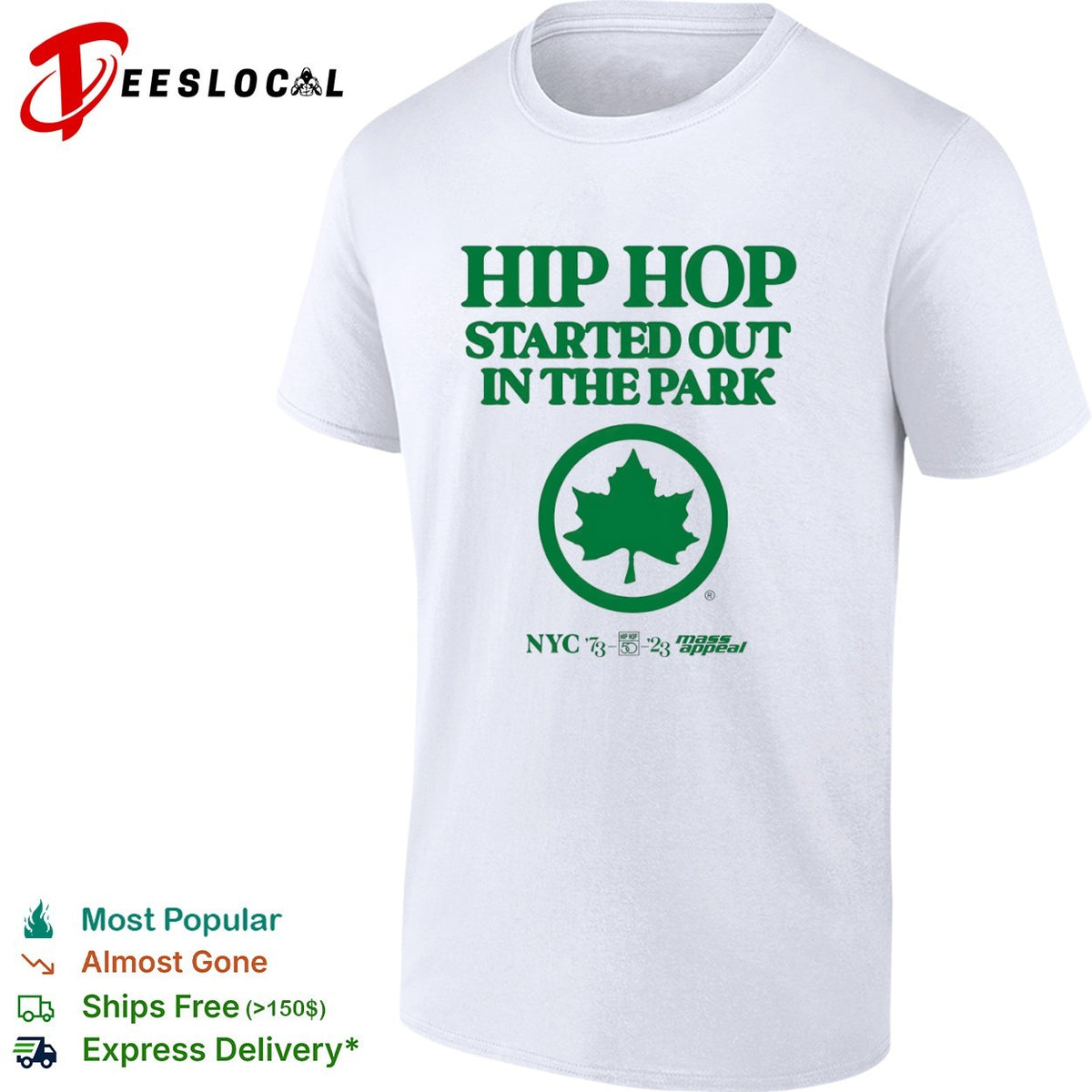 Hip Hop Started out in the Park NYC 1973 2023 Mass Appeal 50th Anniversary shirt