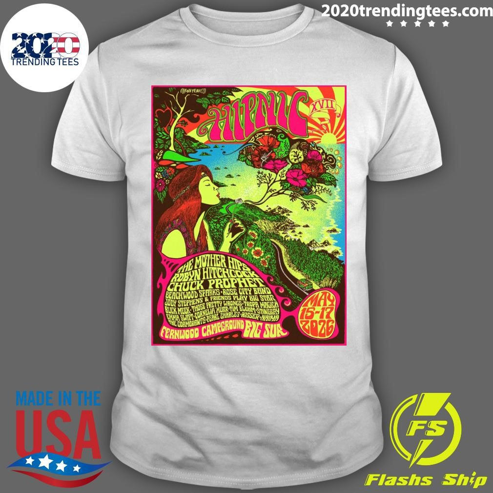 Hipnic XVII May 15-17 2026 Fernwood Resort Big Sur CA Shirt