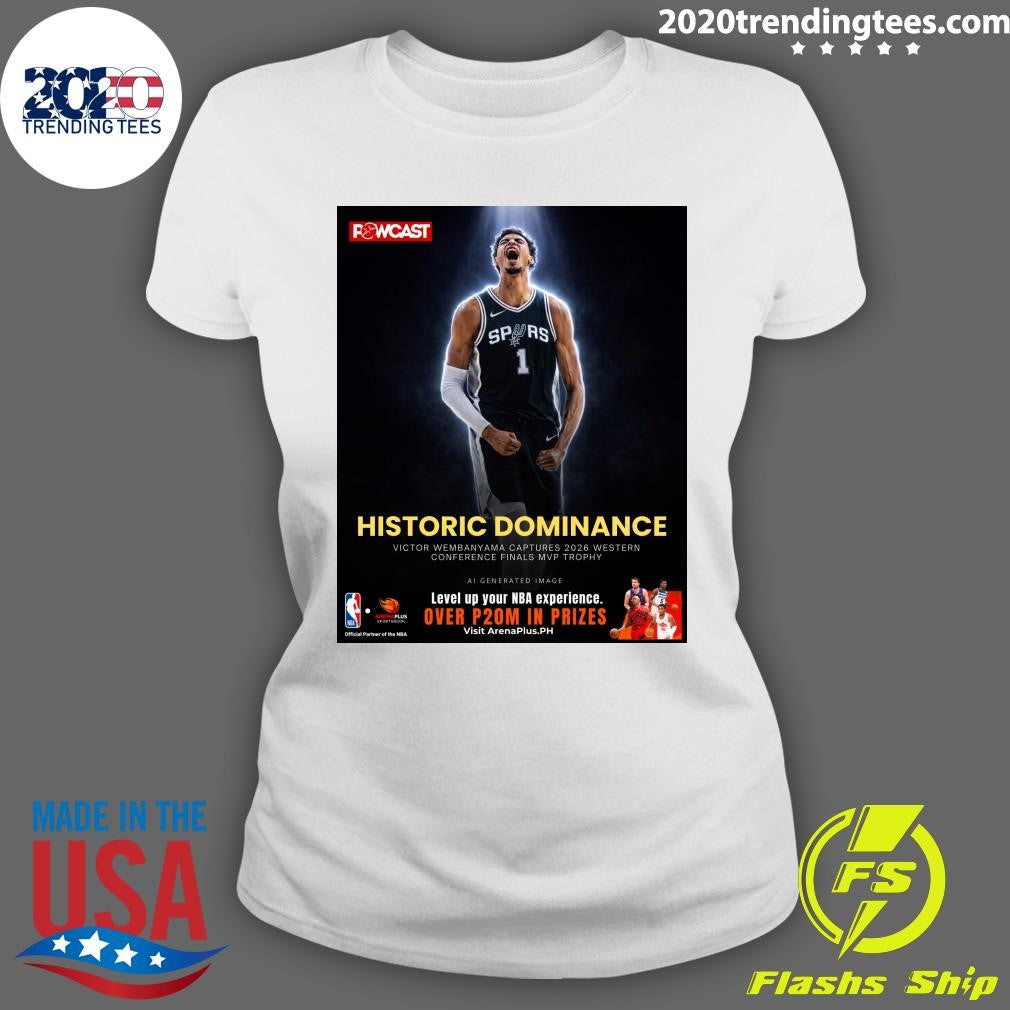 Historic Dominance Victor Wembanyama Captures 2026 Western Conference Finals MVP Trophy Shirt