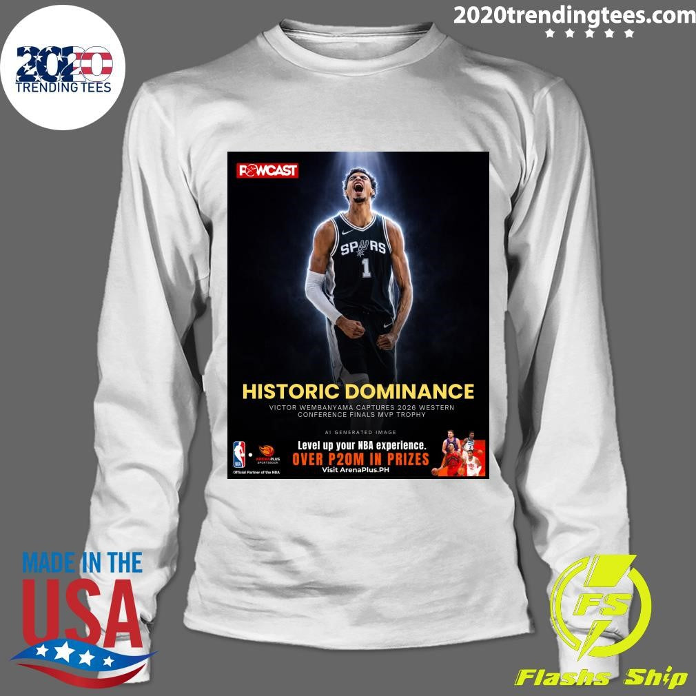 Historic Dominance Victor Wembanyama Captures 2026 Western Conference Finals MVP Trophy Shirt