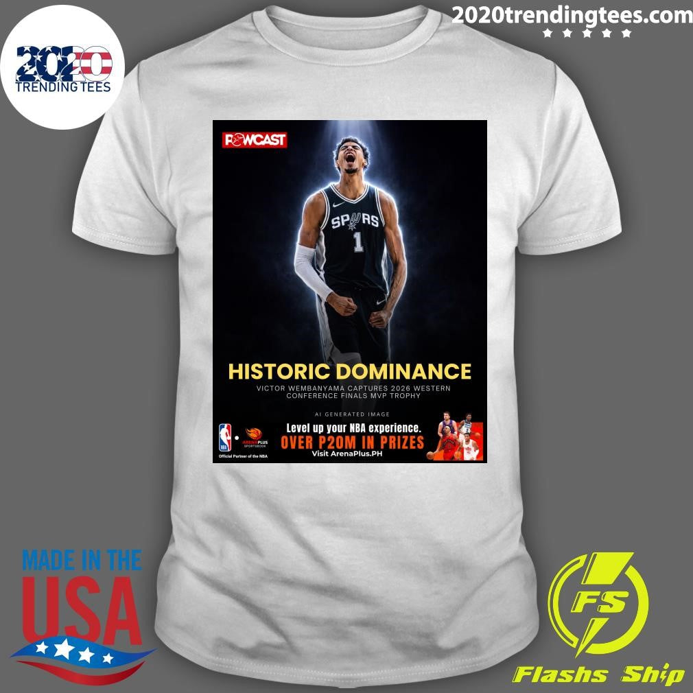 Historic Dominance Victor Wembanyama Captures 2026 Western Conference Finals MVP Trophy Shirt