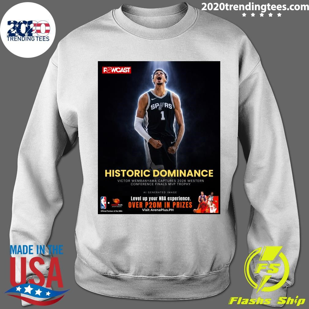 Historic Dominance Victor Wembanyama Captures 2026 Western Conference Finals MVP Trophy Shirt