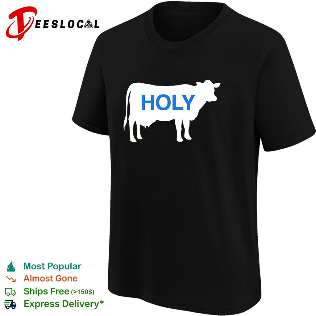 Holy cow silhouette wordplay shirt