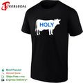 Holy cow silhouette wordplay shirt