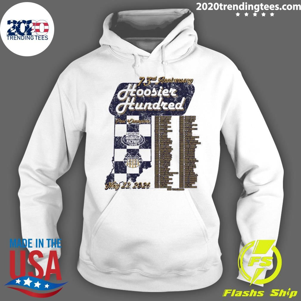 Hoosier Hundred 73rd Anniversary Lucas Oil Indianapolis Raceway Park Past Champions Shirt