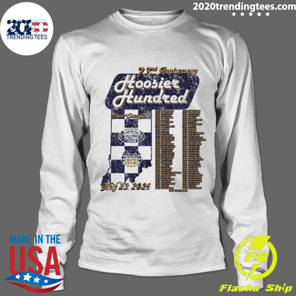 Hoosier Hundred 73rd Anniversary Lucas Oil Indianapolis Raceway Park Past Champions Shirt
