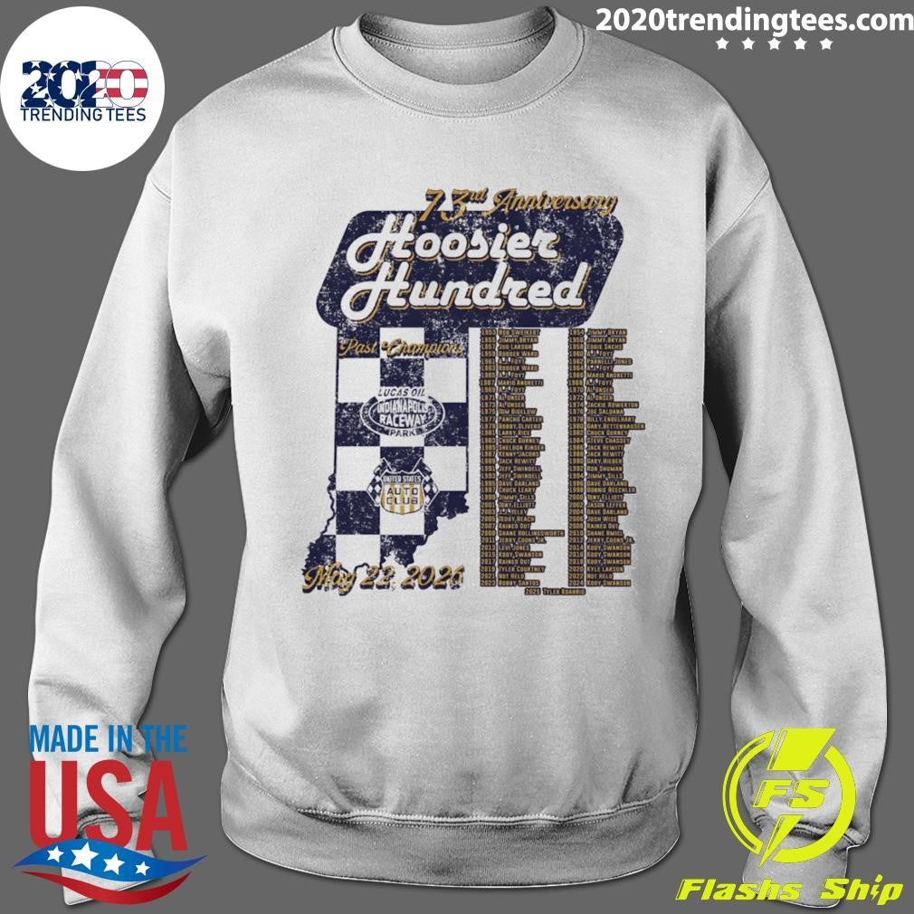 Hoosier Hundred 73rd Anniversary Lucas Oil Indianapolis Raceway Park Past Champions Shirt