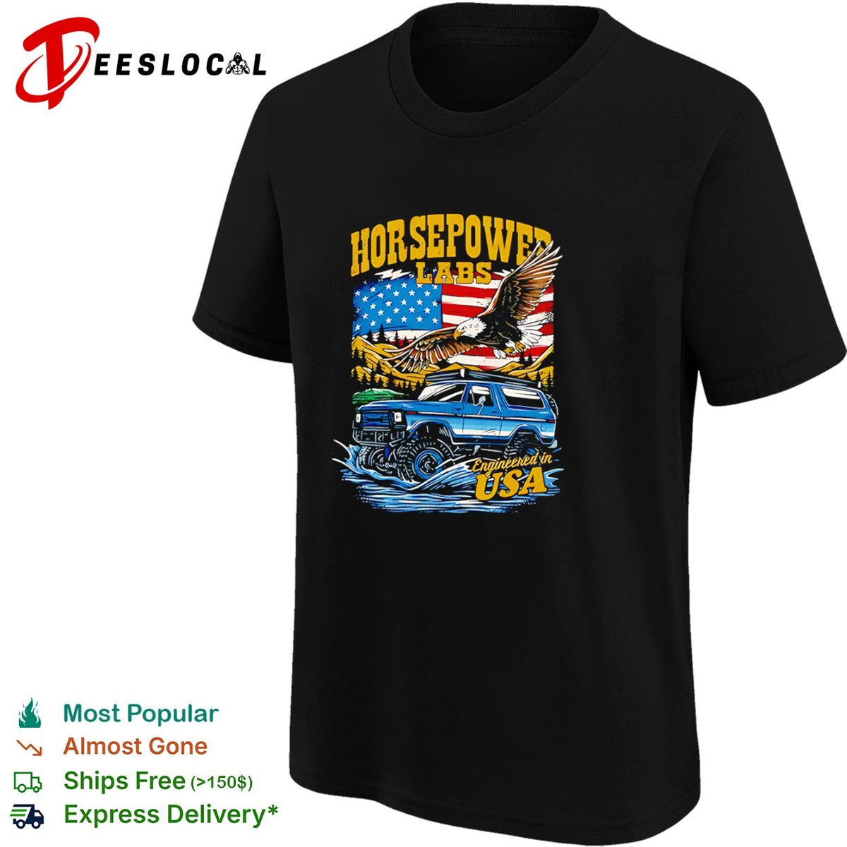 Horsepower Labs American Eagle Ford Bronco Off Road shirt